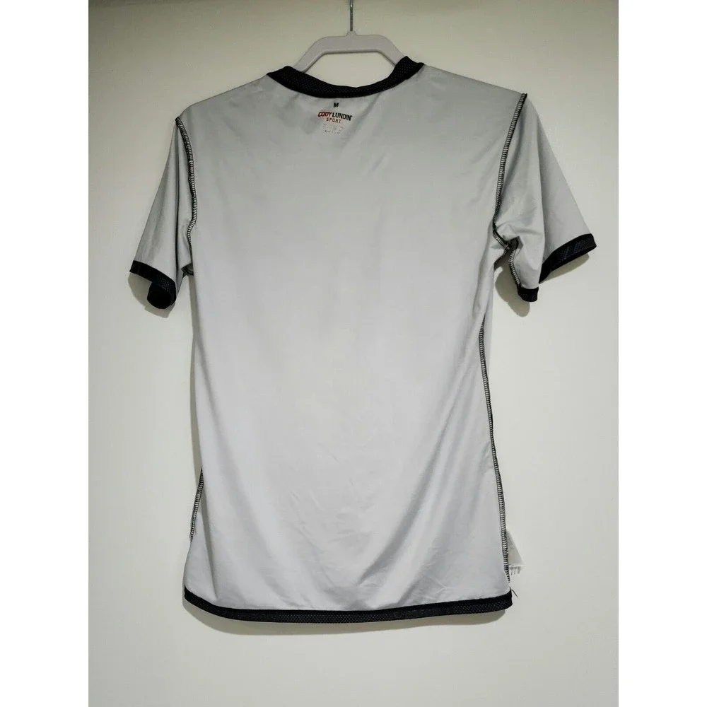 Cody Lundin Sport Mens Panthers Short Sleeve T-Shirt Size S/M Gray White - Picture 5 of 10